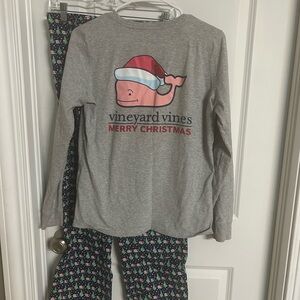Vineyard Vines Adult Christmas Pajamas - Gray and Black